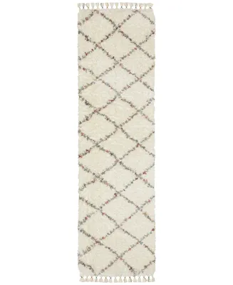 Jhb Design Vertical Shag VLS08A 2'3" x 7'6" Runner Area Rug