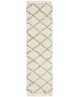 Jhb Design Vertical Shag VLS08A 2'3" x 7'6" Runner Area Rug