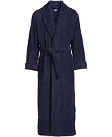Lands' End Men's Full Length Turkish Terry Robe
