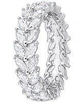 Moissanite Marquise Eternity Band (4-1/5 ct. t.w.) Sterling Silver