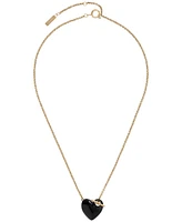 Olivia Burton 18K Gold-Plated Black Knot Heart Necklace - Gold