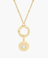 brook & york Crystal 14K Gold-Plated Emily Charm