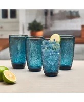 Fitz and Floyd Maddi 15-oz Highball Glasses 4-Piece Set