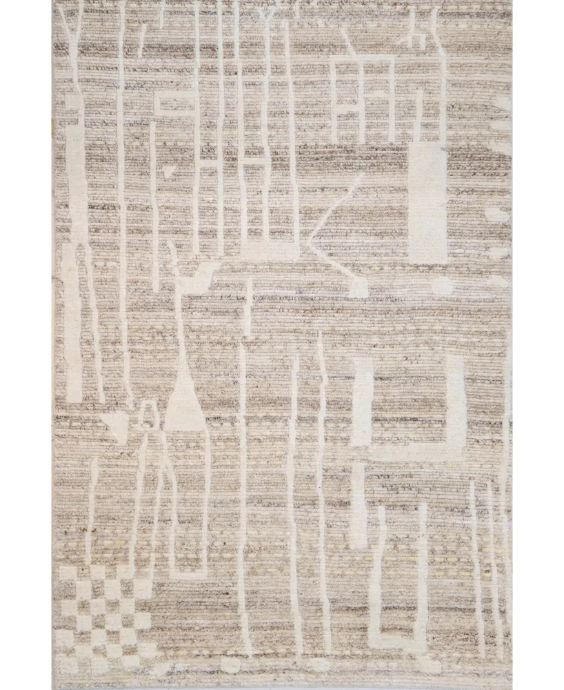 Bb Rugs Natural Wool NWL27 7'6" x 9'6" Area Rug