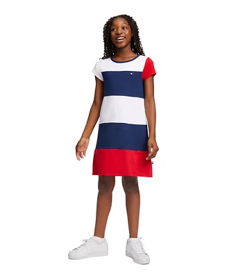 Tommy Hilfiger Little Girls Colorblock Jersey Dress