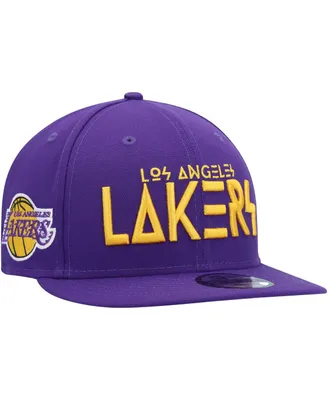 Men's New Era Purple Los Angeles Lakers Rocker 9FIFTY Snapback Hat