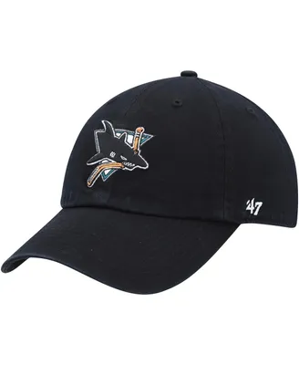 Women's '47 Brand Black San Jose Sharks Clean Up Adjustable Hat