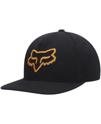 Men's Fox Black Logo Instill 2.0 Snapback Hat
