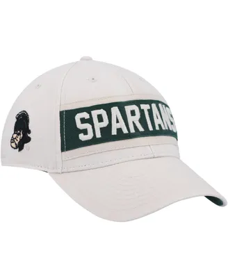 Men's '47 Brand Cream Michigan State Spartans Crossroad Mvp Adjustable Hat