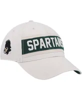 Men's '47 Brand Cream Michigan State Spartans Crossroad Mvp Adjustable Hat