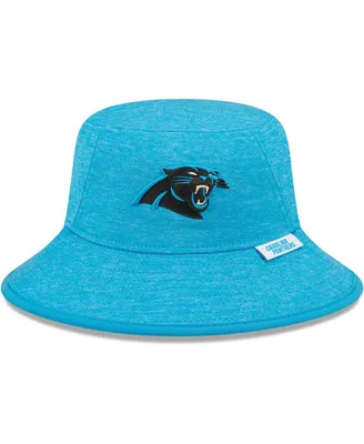 Men's New Era Heather Blue Carolina Panthers Bucket Hat