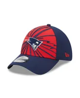 Men's New Era Red, Navy New England Patriots Shattered 39THIRTY Flex Hat