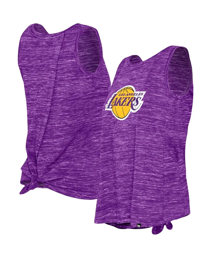 Women's New Era Purple Los Angeles Lakers Space Dye Active Tank Top