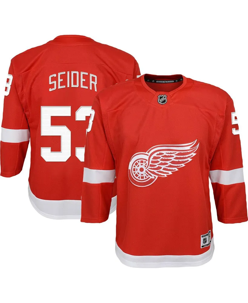 boys red wings jersey