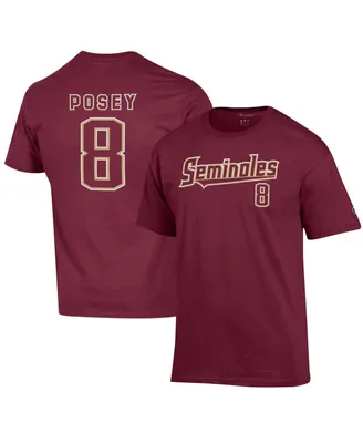 Men's Champion Buster Posey Garnet Florida State Seminoles Name and Number T-shirt