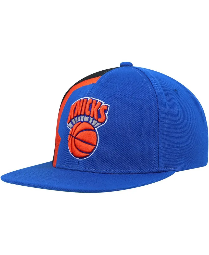 Men's Mitchell & Ness Blue New York Knicks Hardwood Classics Retroline Snapback Hat