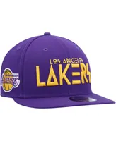 Men's New Era Purple Los Angeles Lakers Rocker 9FIFTY Snapback Hat