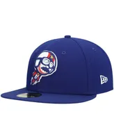 Men's New Era Royal Kannapolis Cannon Ballers Authentic Collection Team Home 59FIFTY Fitted Hat