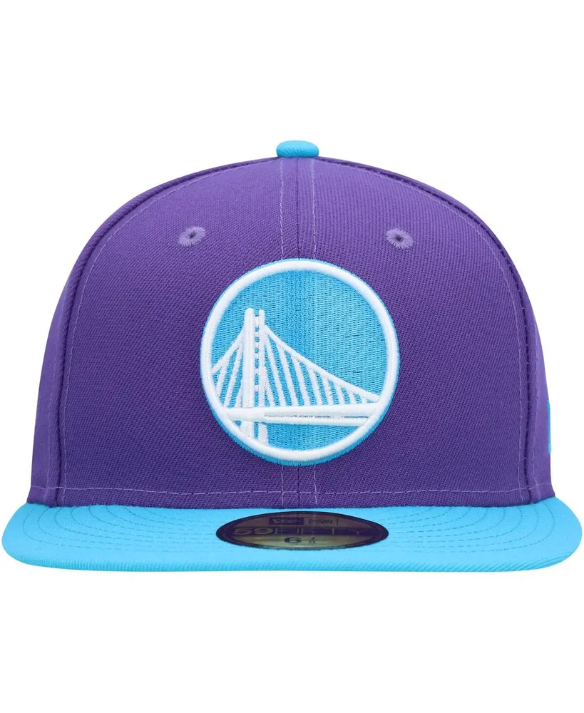 Men's New Era Purple Golden State Warriors Vice 59FIFTY Fitted Hat