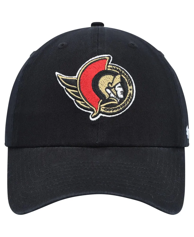 Men's '47 Brand Black Ottawa Senators Clean Up Adjustable Hat