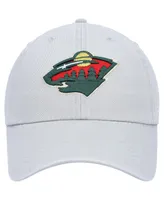 Men's '47 Brand Gray Minnesota Wild Clean Up Adjustable Hat