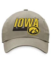 Men's Top of the World Khaki Iowa Hawkeyes Slice Adjustable Hat