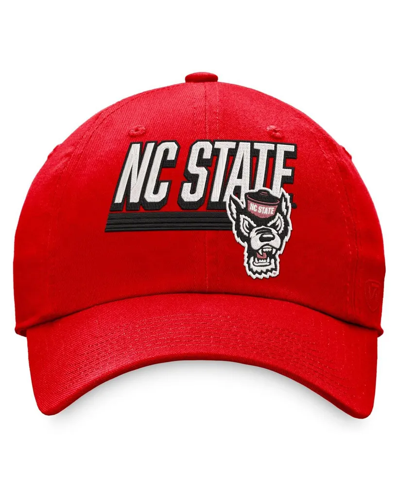 Men's Top of the World Red Nc State Wolfpack Slice Adjustable Hat