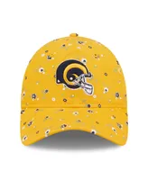 Women's New Era Gold Los Angeles Rams Floral 9TWENTY Adjustable Hat