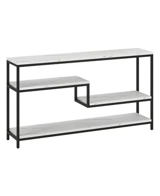 Hudson & Canal Mathis 55" Wide Metal Rectangular Console Table