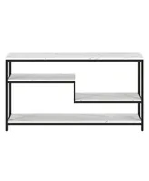 Hudson & Canal Mathis 55" Wide Metal Rectangular Console Table