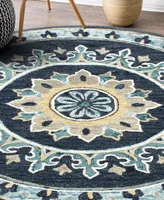 Lr Home Valentin VLNTA03569 7' x 7' Round Area Rug