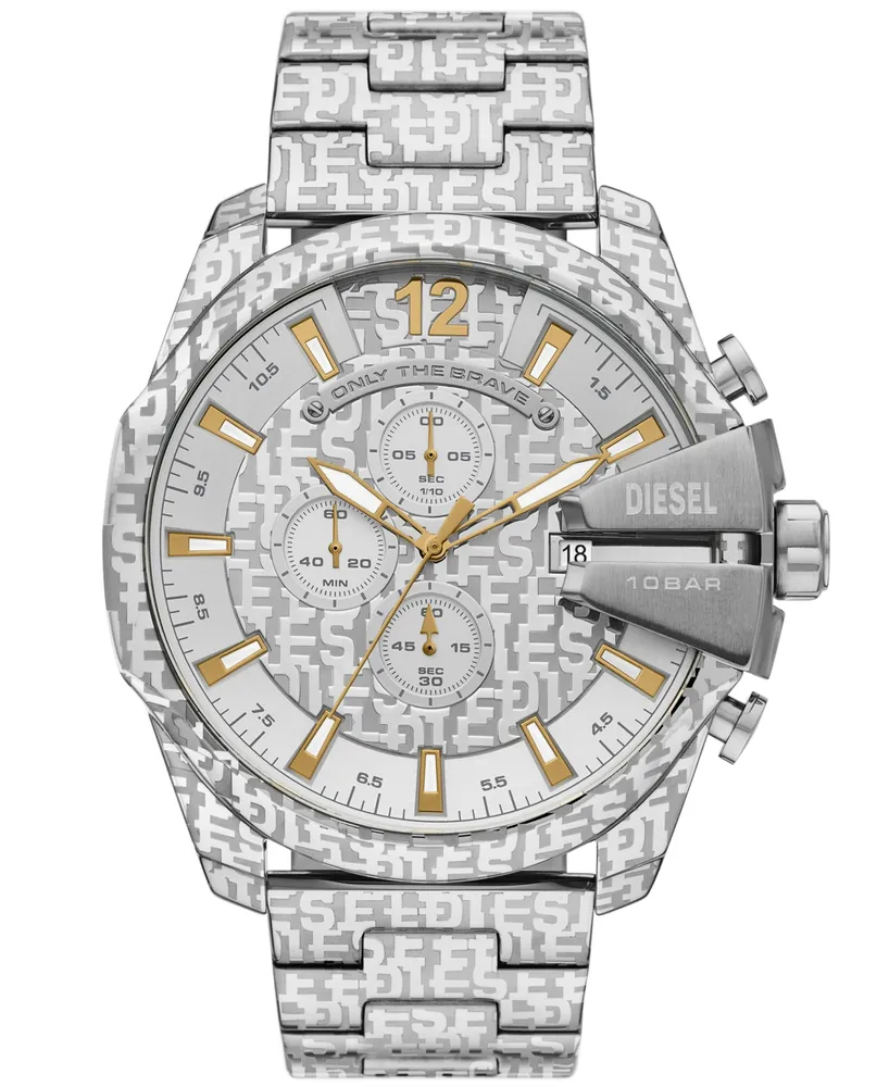 Diesel Men's Mega Chief Chronograph Stainless Steel Watch 51mm