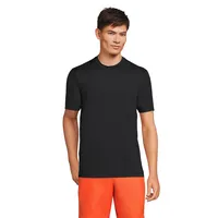 Lands' End Big & Tall Short Sleeve Upf 50 Swim Tee Rash Guard
