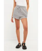 Grey Lab Women's Loungewear Knit Shorts