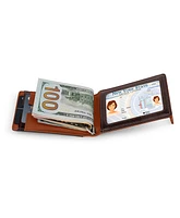 Men's Slim Bifold Wallet with Quick Access Pull Tab