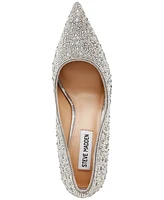 Steve Madden Women's Classie Pointed-Toe Rhinestone Stiletto Pumps