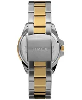 Timex Men's Quartz Analog Premium Dress Stainless Steel Two-Tone Watch 44mm - Two