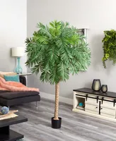 Nearly Natural 80" Robellini Palm Artificial Tree