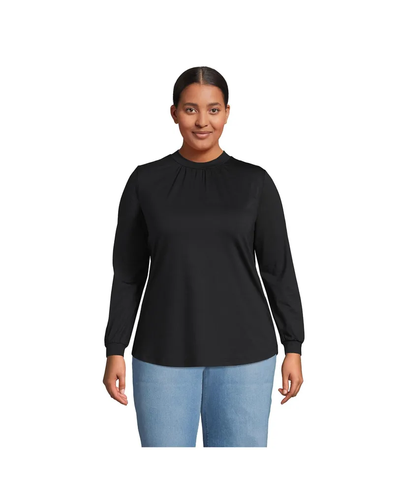 Long-Sleeve Crew-Neck Layering Tee