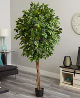 Nearly Natural 6.5' Ficus Artificial Tree