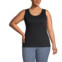 Lands' End Plus Cotton Tank Top