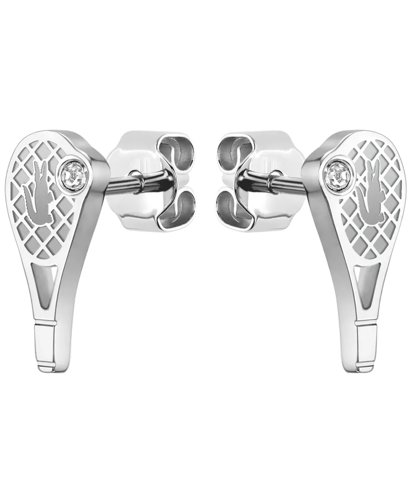 Lacoste Stainless Steel Tennis Racket Earrings