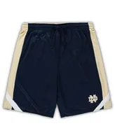 Men's Colosseum Navy, Gold Notre Dame Fighting Irish Big and Tall Team Reversible Shorts