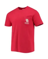 Men's Red Houston Cougars Circle Campus Scene T-shirt