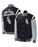 Men's G-iii Sports by Carl Banks Black Chicago White Sox Title Holder Full-Snap Varsity Jacket