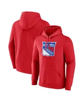 Men's Fanatics Red New York Rangers Primary Logo Pullover Hoodie