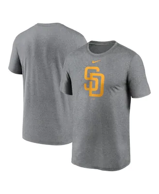 Men's Nike Heather Charcoal San Diego Padres New Legend Logo T-shirt