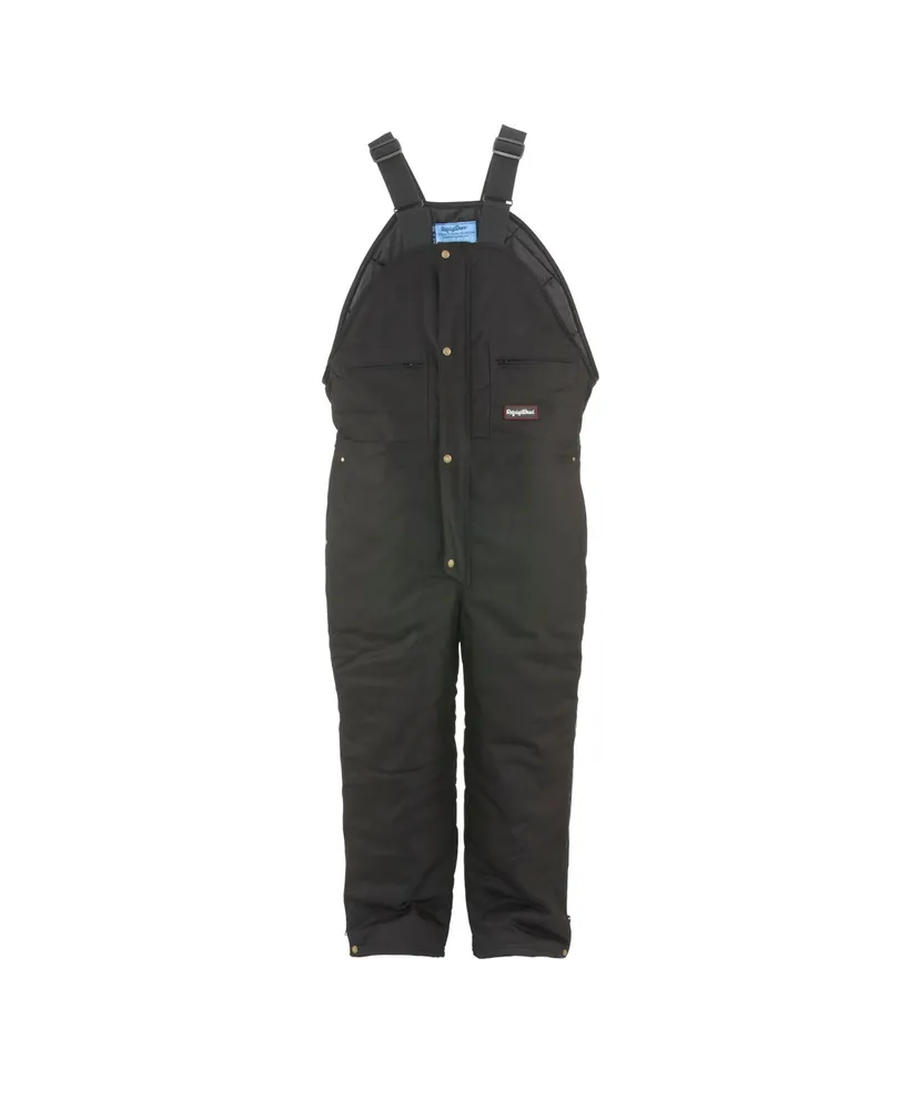 RefrigiWear Men's ComfortGuard Insulated High Bib Overalls Water-Resistant Denim