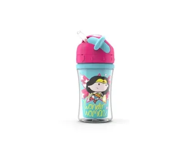 Nuk Toddler Justice League Insulated Straw Sippy Cup, 10 oz, Wonder Woman