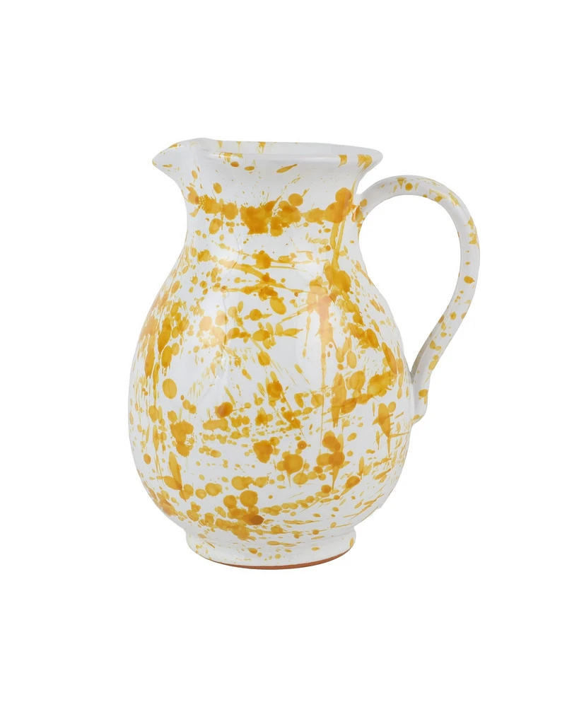 Vietri Amalfitana Splatter Pitcher 8"